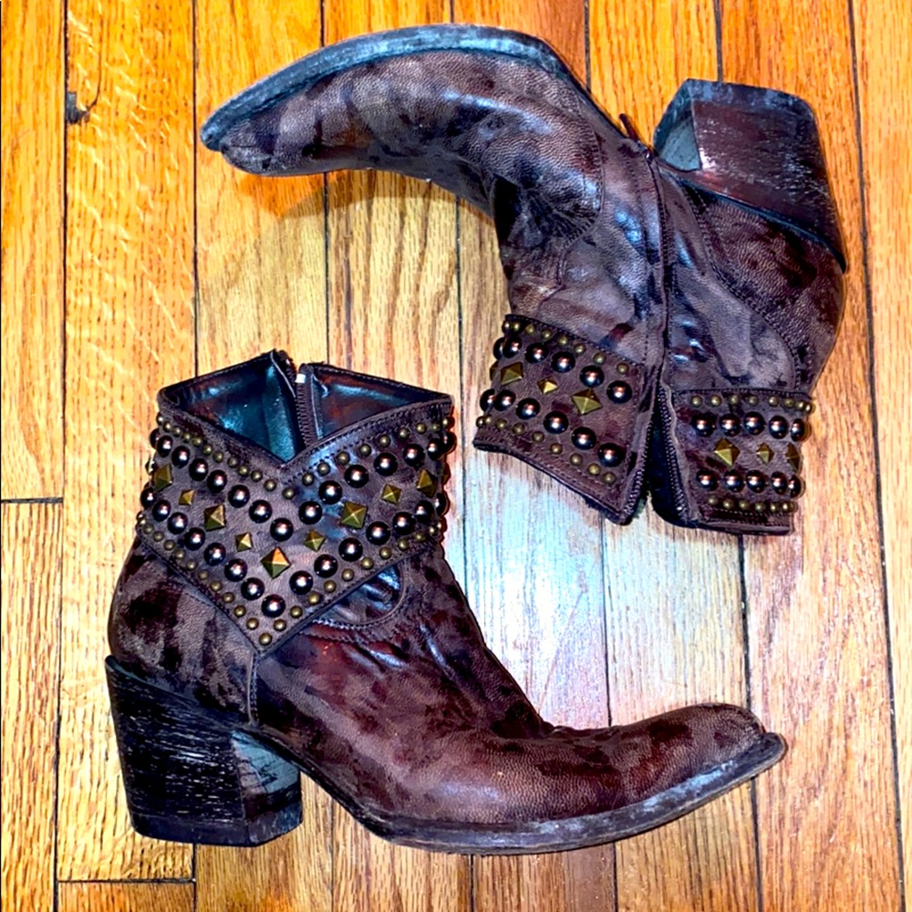 Old Gringo Brown Bronze Studded Boot